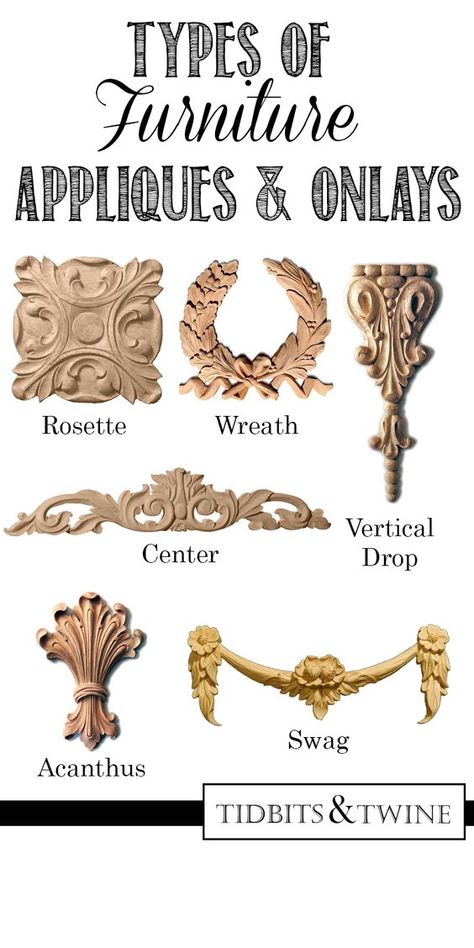 Wooden Appliques, Dresser Painting, Gothic Furniture Diy, Diy Furniture Appliques, Standard Doors, Furniture Overlays, Kitchen Updates, Books Design, Furniture Appliques