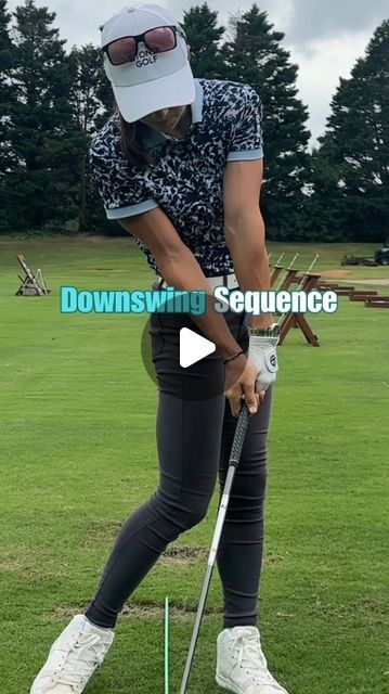 Erica Stoner on Instagram: "The lower body is the leader! 👊⛳️ It’s important to separate this movement from the upper body. Here is a visual to help engage the lower body to start the downswing while keeping the chest more closed!  #golfinstruction #golftips #golfcoach #golfstagram #sequence #lpga #pgatour #golfdrills #learngolf #golfswing" Golf Gym Workouts, Golfer Elbow Exercises, Exercises For Golfers Elbow, Golf Flexibility Training, Golf Downswing, Holly Sonders Golf, Golf Drills, Golf Instruction, Perfect Golf