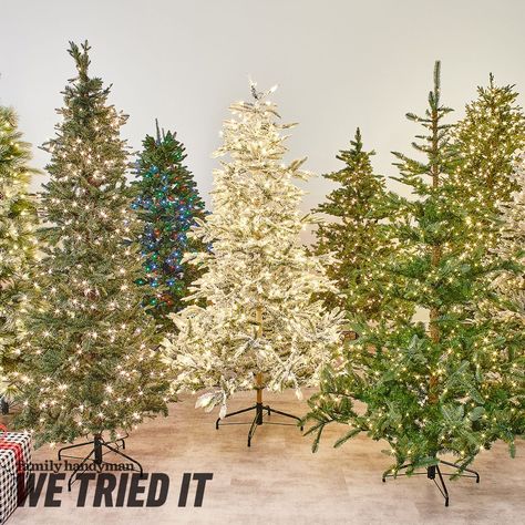 The best artificial Christmas trees are nearly indistinguishable from real ones, yet you don't have to worry about shedding or fire hazards. Best Christmas Tree Stand, Christmas Tree Fence, Best Artificial Christmas Trees, Slim Artificial Christmas Trees, Types Of Christmas Trees, Fake Christmas Trees, Live Christmas Trees, Best Christmas Lights, Christmas Tree Storage