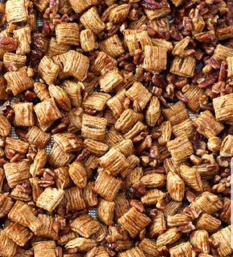 Quaker Oatmeal Squares Recipes, Chocolate Snack Mix Recipes, Oatmeal Squares Cereal Recipe, Pecan Crunch, Quaker Oatmeal, Oatmeal Squares, Thanksgiving Appetizers Easy, Trail Mix Recipes, Snack Mixes