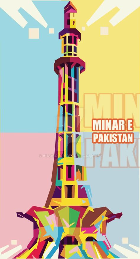 MINAR E PAKISTAN WPAP BY MZHIE by Indocolor.deviantart.com on @DeviantArt Drawing In Circle, Pakistan Resolution Day, Save Water Poster Drawing, Truck Art Pakistan, Happy Independence Day Pakistan, Pakistan Map, Pakistani Flag, Pakistan Art, Pakistani Art