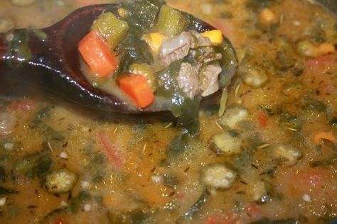 Pepper Pot Soup is made with pig tails, beans, greens and lot's of hot spice. Pepper Pot Soup Recipe, Pepper Pot Soup, Yellow Yam, Recipes Jamaican, Salt Beef, Jamaican Cuisine, Jamaican Dishes, Jamaican Food, Jamaican Culture