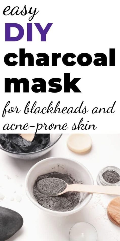 Mask For Blackheads, Diy Activated Charcoal, Activated Charcoal Face Mask, Diy Charcoal, Diy Charcoal Mask, Activated Charcoal Mask, Bath Soak Recipe, Blackhead Mask, Charcoal Face Mask