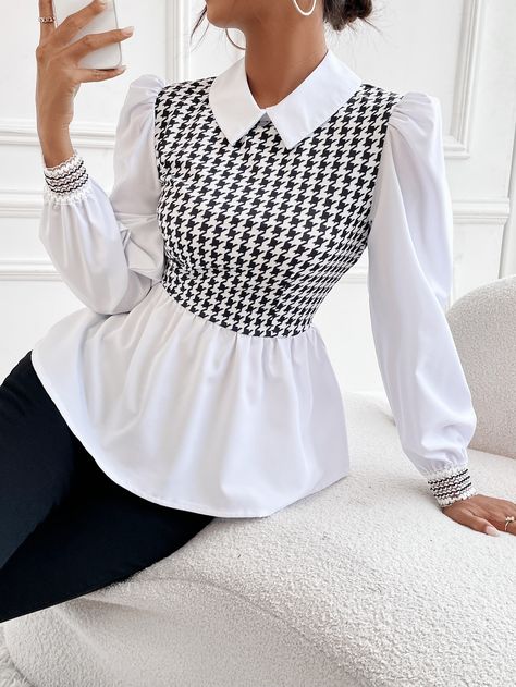 Peplum Tops, Fancy Tops, Stylish Work Attire, Fashion Tops Blouse, Chic Outfit, Work Attire, Fashion Tops, Classy Outfits, Blouse Designs