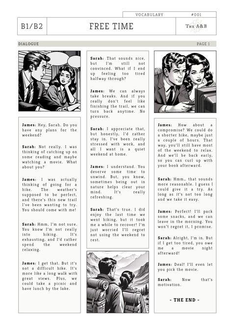 This English worksheet enhances spoken English through practical exercises. Learners will improve their basic English sentences, engage in daily use conversation, and master English grammar rules. It includes English lessons with tips on how to speak English fluently, focusing on conversational English lessons for adults. Activities promote daily conversation English and vocabulary practice, making it ideal for boosting English skills or teaching English in real-life contexts. Daily Conversation English, Conversation English, How To Speak English, Basic English Sentences, Free Time Activities, English Grammar Rules, Speak English Fluently, Idiomatic Expressions, English Speaking Practice