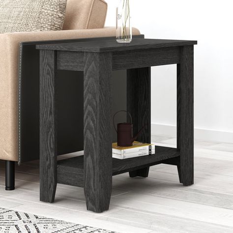 Lark Manor Weddel Basilico End Table with Storage & Reviews | Wayfair Cozy Living Rooms End Tables, Narrow End Table, End Table With Storage, Table Large, Accent Side Table, Large Coffee Tables, Swivel Accent Chair, Wayfair Furniture, Living Room End Tables