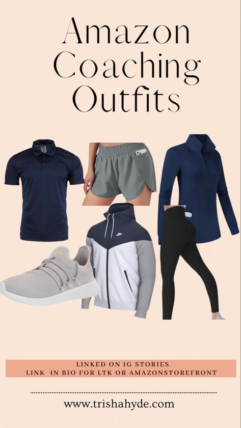 Favorite amazon coaching outfits Volleyball Coach Game Day Outfit, Volleyball Coaching Outfits, Soccer Coach Attire, Female Soccer Coach Outfit, Coaches Wife Outfit, Coaches Outfit, Track Coach Outfit, Gymnastics Coach Outfits, Cute Coaching Outfits