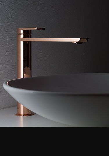 Copper Tall Basin Tap (35CC) Tap the link now to see where the world's leading interior designers purchase their beautifully crafted, hand picked kitchen, bath and bar and prep faucets to outfit their unique designs. Bathroom Faucets Chrome, Copper Bathroom, Bathroom Taps, Kitchen And Bath Design, Basin Taps, House Bathroom, Bath Design, Shower Faucet, Luxury Bathroom