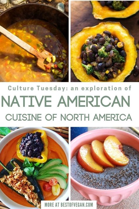 Native American cuisine is the mother of modern-day cuisine even though, presently, it is one of the youngest cuisines. Originally, it involved solely cooking with ingredients that were exclusively found in the American continents. However, the cuisine evolved over the years due to colonisation and its caused historical events resulting in newer dishes being made for survival and the current neo-traditional Native American cuisine. Click to read more. #nativeamerican #culturetuesday ... Cherokee Food, North American Food, Native American Food, Native Foods, America Food, American Desserts, For The Culture, American Recipes, American Dishes