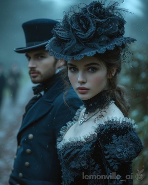 Victorian Age Aesthetic, Victorian Fashion Aesthetic, Dramatic Character, Victorian Makeup, Types Of Goth, Victorian Era Dresses, Steampunk Couture, Victorian Couple, Victorian Books