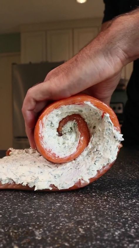 Smoked Salmon Cinnamon Roll, Rolled Salmon Recipes, Max The Meat Guy Recipes, Smoked Salmon Rolls With Cream Cheese, Salmon Rolls Recipe, Max The Meat Guy, Recipes With Smoked Salmon, Smoker Salmon, Salmon Roll Ups