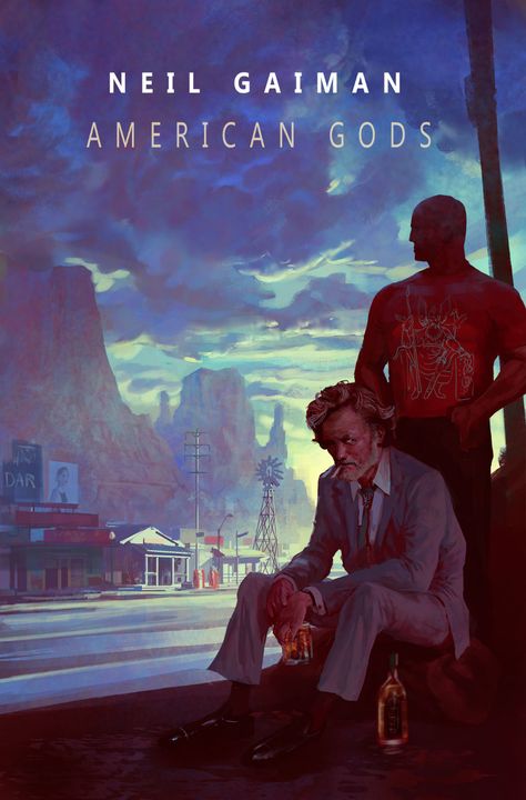 Neil Gaiman American Gods, Marc Simonetti, Modern Myth, Asoiaf Art, American Gods, Terry Pratchett, Neil Gaiman, God Art, Urban Fantasy