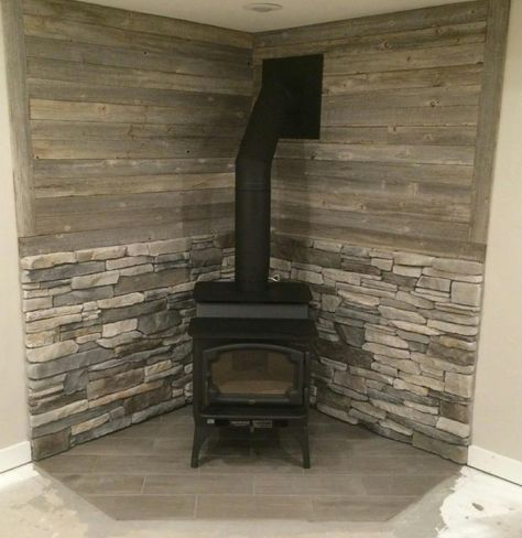 Top Six Stove Surround Ideas - Hearth and Home Distributors of Utah, LLC Living Room Wood Stove, Pellet Stove Hearth, Wood Stove Decor, Wood Burning Stove Corner, Stove Surround, Corner Wood Stove, Wood Stove Surround, Stove Decor, Wood Stove Hearth