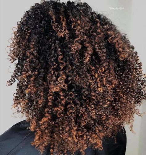 trendiest winter balayage hair colors Natural Hair Highlights, Pumpkin Spice Hair, 3c Natural Hair, Cabello Afro Natural, Curly Color, Dyed Curly Hair, Highlights Curly Hair, Colored Curly Hair, Pelo Afro