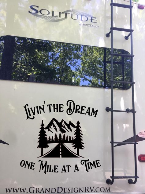 Camper Sayings, Mouse Drawings, Travel Trailer Decor, Door Slide, Truck Window Stickers, Camper Decals, Rv Decals, Rv Door, Camper Organization