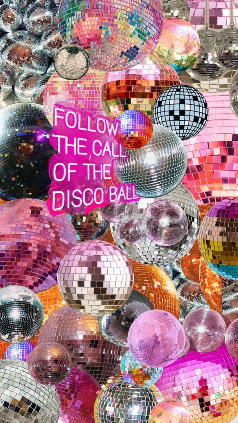 #disco#discoball#followthecallofthediscoball Disco Ball Wallpaper Iphone, Preppy Disco Ball, Disco Shoot, Disco Ball Wallpaper, Disco Background, Disco Aesthetic, Candy Theme Birthday Party, Ball Wallpaper, Disco Party Decorations