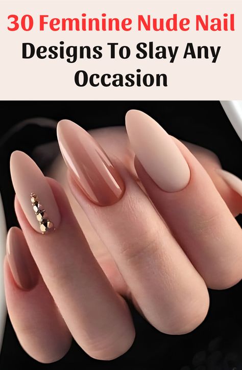 his list has everything you need to slay the nude nail look. Pale pink, beige, tan, brown, and many more shades await you. Baddies Nails, Oval Acrylic Nails, Diamond Nail Designs, Oval Nails Designs, Long Almond, Stiletto Nail Art, Classy Nail Designs, Diamond Nails, Oval Nails