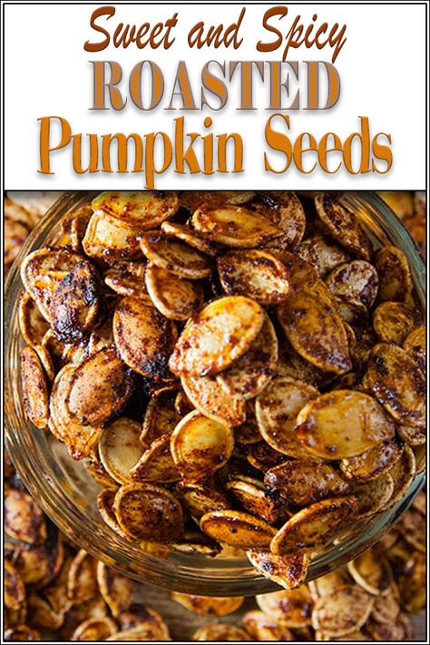 a jar of pumpkin seeds Pumpkin Seed Recipes Roasted, Spicy Roasted Pumpkin Seeds, Autumnal Inspiration, Pumpkin Lasagna, Hey Pumpkin, Seed Recipes, Pumpkin Seed Recipes, Fall Soup, Chili Recipe Easy