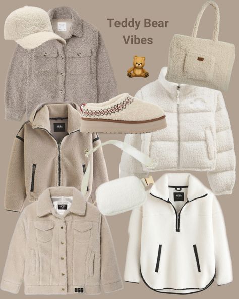 Teddy inspired favorites to keep you cozy this fall & winter! Fall style, fall ootd Inspo, fall outfit Inspo, fall fashion 2023, outfit Inspo, outfit ideas, comfy outfits, casual style, women’s fall clothes, wardrobe basics, the tote bag, comfy style, winter clothes, winter outfits, ootd Inspo, women’s style, trending now, Sherpa jacket, Sherpa hat, teddy tote bag, fuzzy jacket Follow my shop @LiziReed on the @shop.LTK app to shop this post and get my exclusive app-only content! #liketkit #LT Denim Sherpa Jacket Outfit, Sherpa Hat, Sherpa Jacket Outfit, Sherpa Shirt Jacket, Outfit Ideas Comfy, Fall Fashion 2023, Denim Sherpa Jacket, Clothes Wardrobe, Jacket Sherpa