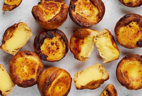 If You Can’t Get to Portugal, You Can Make Pasteis de Nata at Home French Custard, Short Pastry, Puff Pastry Crust, Egg Custard, Custard Tart, Custard Filling, Egg Tart, Puff Pastry, Come Together