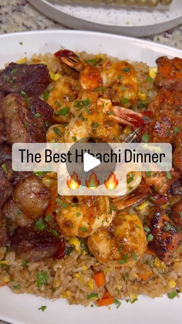 Alicia Edwards on Instagram: "Hibachi at Home 😮‍💨 Steak Shrimp & Salmon| #valentinesdaydinner #50thfloor #tiakemp #hibachiathome #hibachi #fyp" Salmon Hibachi Recipe, Steak And Shrimp Fried Rice, Habatchi Recipes Hibachi Steak, Steak Hibachi Recipe, Hibachi At Home Recipes, Habatchi Recipe, Hibachi Steak And Shrimp Recipe, Hibachi Salmon, Hibachi Bowls