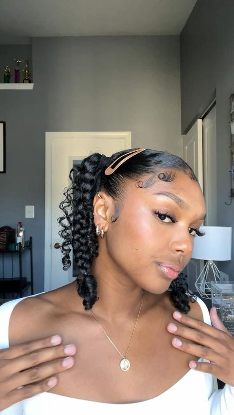 Boho braids curly hair tutorial 🤍 in 2022 | Natural hair styles easy, Curly hair styles, Natural hair styles Cute Coily Hairstyles For School, Natural Curly Hairstyles For Black Women Short 4c, Natural Hairstyles For Going Out, Braided Hairstyles On Natural Hair No Weave, Cute Hairstyles For Medium Hair Black Natural, Two Low Space Buns Curly Hair, Cute Curly Updos For Black Women, Quick Curly Hairstyles Black Women, Cute Natural Hairstyles For Work