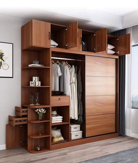 Ideas Para Closet, Sliding Door Wardrobe Designs, Wall Wardrobe Design, Wooden Wardrobe Design, Wooden Closet, Closet Design Layout, Modern Cupboard Design, Wood Wardrobe, Interior Design Your Home