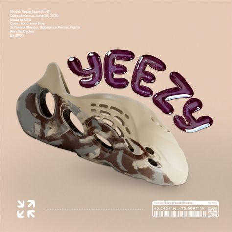 Yeezy Foam RNNR MX Cream Clay Adidas Yeezy Foam Runner, Adidas Yeezy Foam, Yeezy Foam Runner, Foam Runner, Yeezy Foam, Yeezy Foams, Adidas Yeezy, Motion Design, Product Design