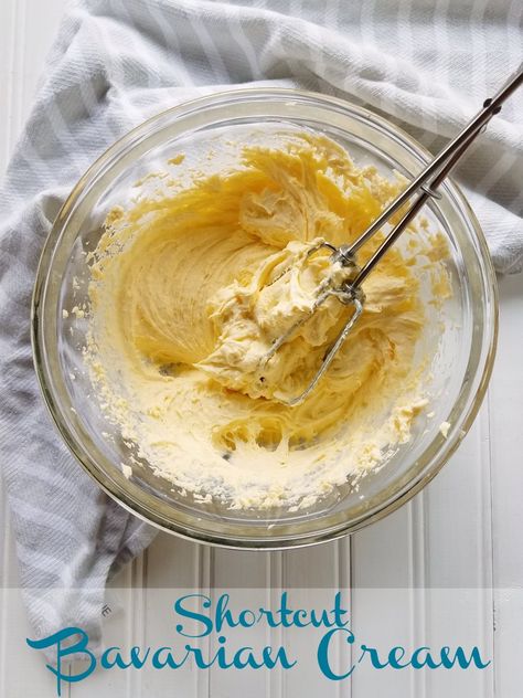 This thick and stable vanilla pudding is perfect for filling cakes, eclairs, cream puffs, donuts and more. Using this shortcut gives you Bavarian cream style filling in just minutes! Pudding Cake Filling, Ark Recipes, Bavarian Cream Filling, Filling Cake, Easy Pudding, Boston Cream Cake, Cream Filling Recipe, Eggs Recipes, Easy Puddings