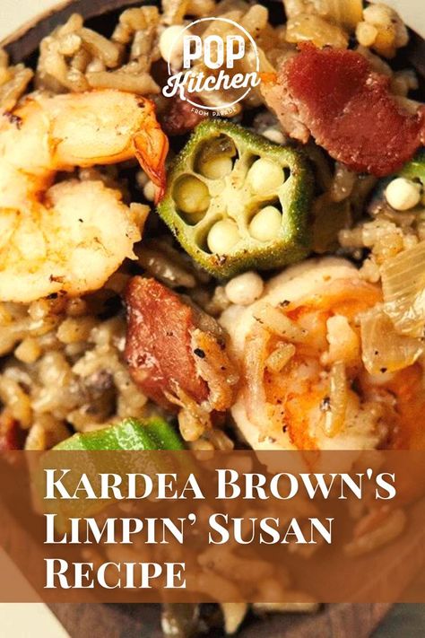 Kardea Brown Introduces a Lesser-Known Traditional Gullah Lowcountry Dish, Limpin’ Susan #chefrecipes #limpinsusan #southernrecipes https://parade.com/recipes/kardea-brown-limpin-susan Limpin Susan, Kardea Brown, Rice Dishes Recipes, Seafood Dish Recipes, Hoppin John, Brown Recipe, Cajun Dishes, Okra Recipes, Southern Recipes Soul Food