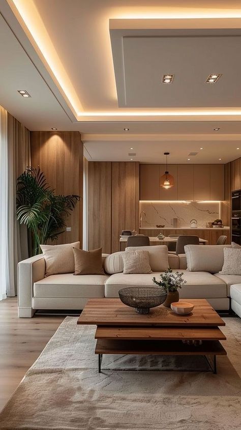 Ruang Tv, Open Living Room Design, Living Room Decor Lights, Latest Living Room Designs, Open Living Room, Living Room Design Decor, Mansion Interior, Home Design Living Room, Dream House Interior