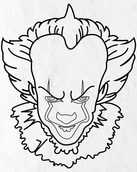 Hey kids did you like this How to Draw Pennywise in simple and easy steps Practice it and you will see your drawing is improving in every attempt, also share your view in the comment box, and don’t forget to share this art with your friends on Social Media so they can also enjoy it. For more such drawings and stories keep visiting Storiespub.com. Pennywise Painting, Movie Character Drawings, Pennywise Tattoo, Drawings To Trace, Scary Drawings, Horror Drawing, Naruto Sketch Drawing, Scary Tattoos, Japan Tattoo Design