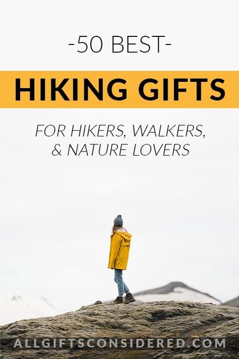 50 Best Hiking Gifts for Hikers, Walkers, & Nature Lovers » All Gifts Considered Gifts For Hikers, Beginner Hiker, Hiking Essentials, Themed Gift Baskets, Gifts For Couples, Hiking Gifts, Hiking Tips, Outdoor Lover, Hiking Gear