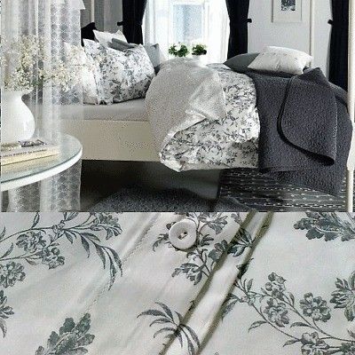 IKEA Alvine KVIST Duvet Cover Queen 3pcs Set + Alvine BLOMMIG Euro on PopScreen French Bedrooms, Ikea Duvet Cover, Grey Bedrooms, Ikea Duvet, Cama Ikea, Gray Duvet Cover, Grey Linen Bedding, Ikea Bed, Country Floral