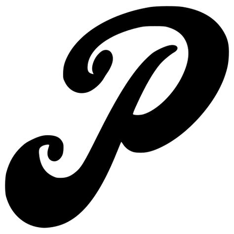 Cursive P, Angel Warrior, Free Lettering, Letter P, Free Stickers, Angel