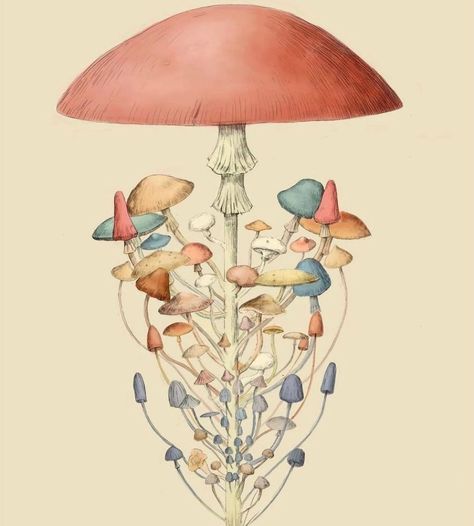 Mushroom Poster, Pretty Artwork, Cottage Aesthetic, Mushroom Print, Mushroom Art, Beautiful Drawings, By Max, Watercolor Artwork, New Wall