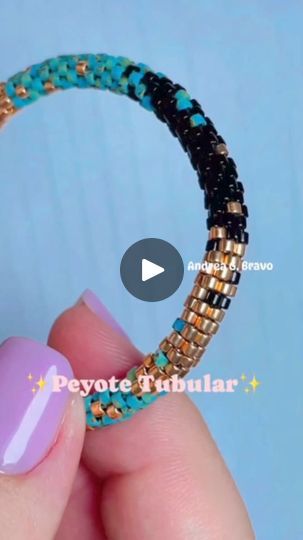 Beadwork Projects, Beaded Pins, Bead Rope, Tube Bracelet, Weaving Tutorial, So Proud Of You, Beaded Rope, Beading Tutorial, Beaded Bracelet Patterns