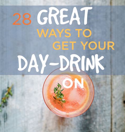 28 Great Ways To Get Your Day-Drink On Ginger Beer Margarita, Boozy Drinks, Day Drinking, Wine And Dine, Ginger Beer, Summer Cocktails, Non Alcoholic Drinks, Party Drinks, A Drink