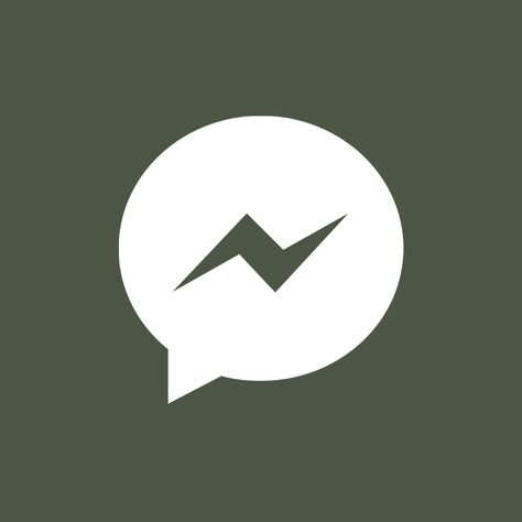 Sage green colored messenger app icon Messenger App Icon Aesthetic, Christmas App Icons Green, Messenger App Icon, Forest App, Fall Widgets, Christmas App Icons, Green Aesthetics, Zestaw Ikon, Screen Aesthetic