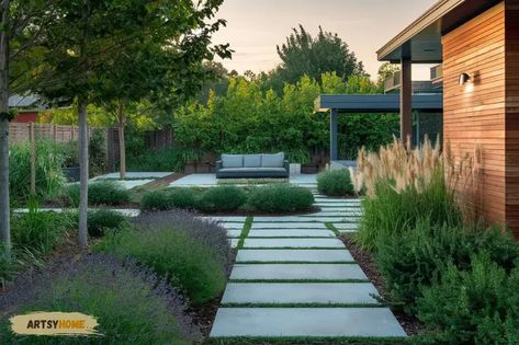 25 Modern Backyard Ideas with No Grass for Stylish Outdoor Living No Grass Backyard Ideas, Modern Backyard Ideas, Grass Backyard, Kid Friendly Backyard, No Grass Backyard, Stone Landscaping, Modern Pergola, Grasses Landscaping, Outdoor Living Rooms