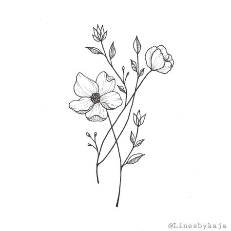 Buttercup Flower Tattoo, Flower Tattoo Simple, Black Flower Tattoo, Small Flower Drawings, Simple Flower Tattoo, Simple Flower Drawing, Easy Flower Drawings, Flower Tattoo Drawings, Buttercup Flower