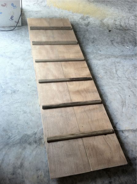 Dog ramp over stairs More Dog Yards, Dog Ramp For Stairs, Diy Dog Ramp, Dog Ramp Diy, Cat Ladders, Dog Pool Ramp, Dog Steps For Bed, Wooden Ramp, Dog Doors