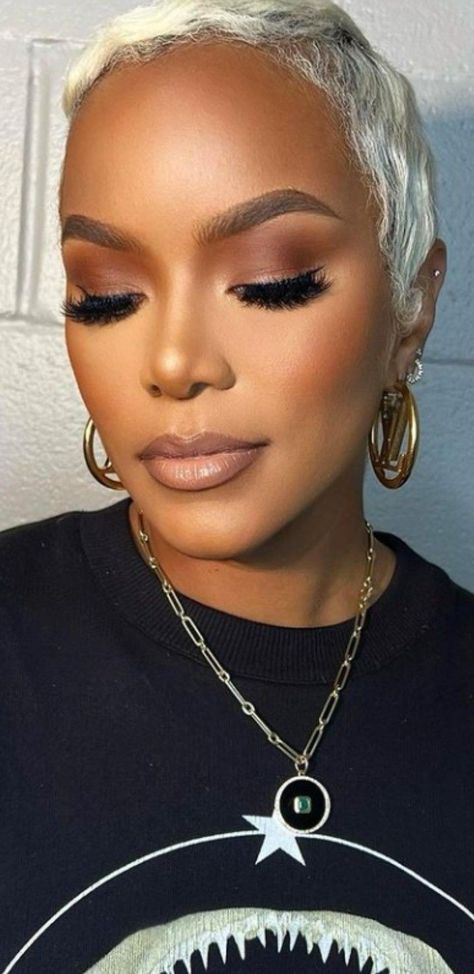 Natural Eye Makeup For Black Women, Natural Eye Makeup Black Women, Smokey Eye Black Women, Natural Glam Makeup Black Women, Letoya Luckett, Face Beat Makeup, Brown Girls Makeup, Natural Glam Makeup, Makeup For Black Skin