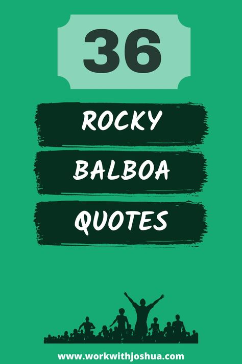 Rocky Balboa inspired millions with his famous movies, and these quotes take us straight back and make us work harder. Rocky Movie Quotes, Rocky Quotes Motivation, Rocky Balboa 4, Rocky Quotes, Rocky Balboa Quotes, Get Off The Couch, Famous Speeches, Listen To Your Gut, Rocky Balboa