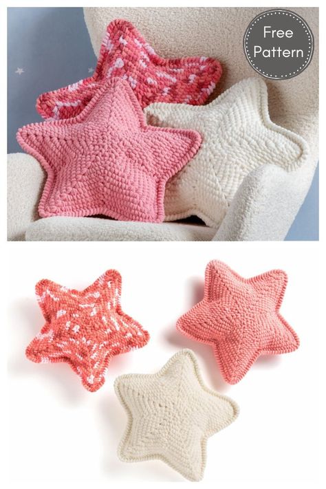 Star Pillow Free Crochet Pattern Crochet Star Cushion Free Pattern, Crochet Amigurumi Pillow Free Pattern, Crochet Star Cushion, Crochet Baby Pillow Free Pattern, Crochet Star Pillow Free Pattern, Star Pillow Crochet Pattern, Crochet Star Pillow, Crochet Pillow Patterns Free, Pola Topi