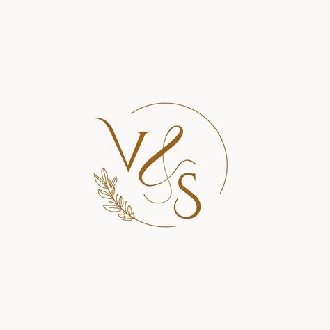 Vs Wedding Logo, Sv Letter Logo, Vs Logo Design Fonts, Vs Logo Design, Wedding Initials Logo Design, Sv Logo, Couple Monogram Design, Wedding Initials Logo, Initial Logo Design