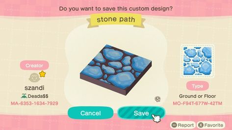 Rose Island, Acnh Design, Path Design, Stone Path, Blue Flag, Blue Fairy, Blue Island, Design Light, Blue Design