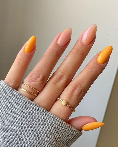 Yellow Nails Design, Space Nails, Hello Nails, Casual Nails, Work Nails, Cute Gel Nails, Yellow Nails, Chic Nails, Best Acrylic Nails