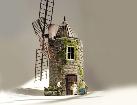 Fairy Windmill, Midsummer Nights Dream, Book Nooks, Flower Boxes, Large Windows, Toad, Miniature Dolls, My Last, French Country