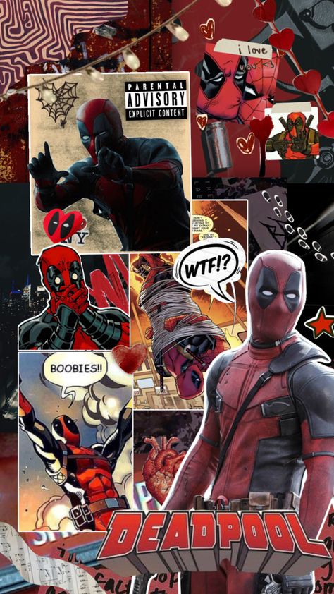 Snuck in a little spideypool there 🏃 #collage #marvel #deadpool Deadpool Wallpaper Collage, Deadpool Wallpapers 4k, Deadpool Lockscreen, Deadpool Wallpaper Aesthetic, Deadpool Wallpaper 4k, Deadpool Background, Deadpool Aesthetic, Phone Reference, Deadpool Wallpaper Iphone